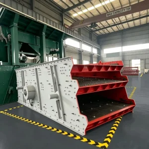 Industrial 3 Deck Linear Vibrating Screen Machine High Performance Stone Screening Equipment for Sale