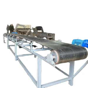 Industrial Automatic Heavy Duty Belt Conveyor System Mining Quarry 10t h High Capacity Sand Stone Gravel Transporter Steel Frame
