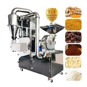 Industrial Chili Sugar Powder Crusher Universal Pulverizer Spice Grinding Machine with Pulse Cyclone Dust Removal