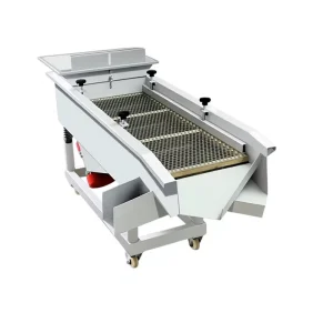 Industrial Linear Vibrating Sieve Fully Automatic Powder Screening Machine for Sand Stone Grain Tea 1 Year Warranty Direct Sales