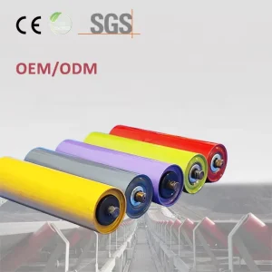 Industrial Mining Conveyor Roller Carbon Steel Fire Heat Resistant