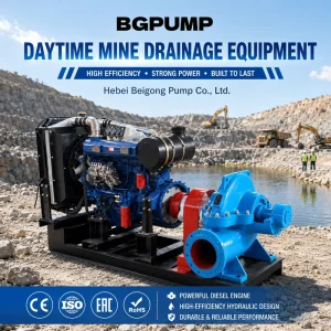 Industrial Mining Diesel Pump Set High Pressure Centrifugal Pump for Underground Coal Mine Drainage and Water Supply