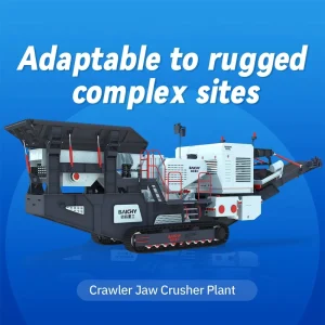 Industrial Mobile Jaw Crusher Complete Line Diesel Driven for On Site Construction Waste Granite Mining Quarry Crushing