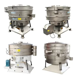 Industrial Rice Grain Screening Machine with ABB Motor Stainless Steel Round Swing Sifter for Food Processing