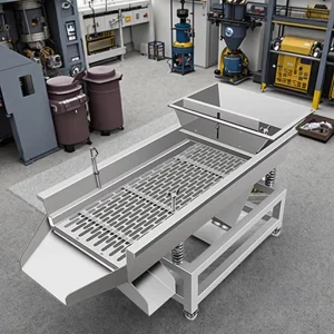 Industrial Small Multi Functional Linear Vibrating Separator Machine Stainless Steel Screening Motor Bearing Used for Ore