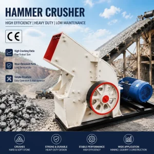 Industrial Stationary Hammer Mill Crusher Steel Base Frame for Limestone Granite Mining