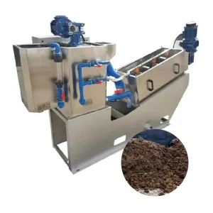 Industrial Wastewater Treatment Sludge Screw Dewatering Machine Purity Sewage and Separator Equipment