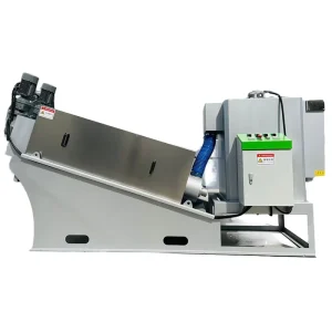Integrated Sewage Equipment Spiral Sludge Dewatering Machine Stainless Steel Solid Liquid Separator Energy Saving Efficient