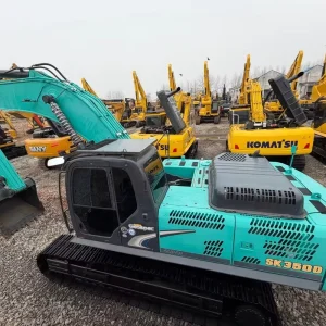 Japan Used Kobelco SK350 Mining Excavator Powerful Digging for Rock and Stone Construction