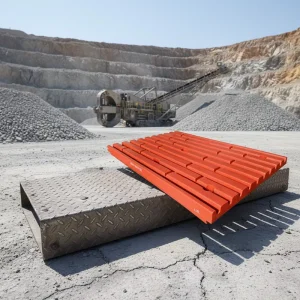 Jaw Crusher Accessories Fixed Jaw Plate Moving Jaw Plate High Manganese Steel Casting Ore Mining