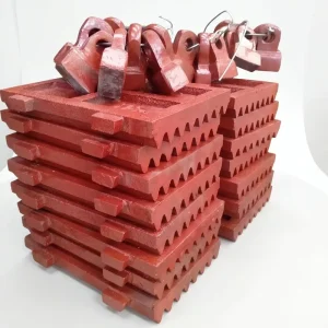 Jaw Crusher Cast Spare Parts High Manganese Steel Wear Resistant Jaw Plates Various Sizes High Efficiency for Mining Equipment