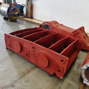 Jaw Crusher Front Frame Plate Guard Assembly Durable Replacement Casting Steel Part for Heavy Duty Mining Equipment