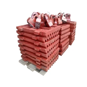 Jaw Crusher Manganese Steel Wear Parts Fixed Swing Movable Tooth Plate Liners for Rock Mining Crushing
