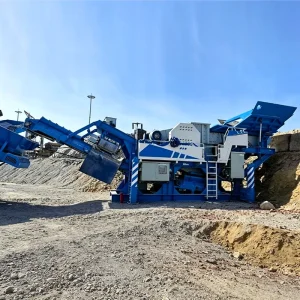 Jaw Crusher Mining Equipment Steel Structure Modular Design AC Motor 100-500t h Capacity Hard Rock Stone