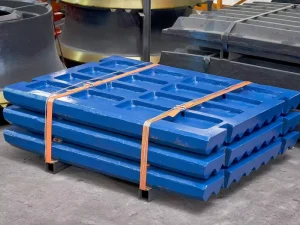 Jaw Plate Jaw Crusher High Manganese Steel Mn13Cr2 Mn18Cr2 Work Hardening Wear Resistant Casting Ore Mining