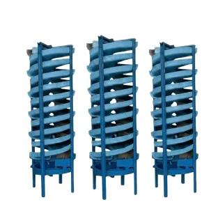 Jianlong Gravity Separator for Gold Recovery From Tailings Fiberglass Spiral Sluice 4 15ph Capacity No Power Required