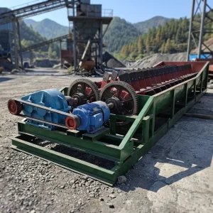Jianlong Twin shaft Spiral Stone Washing Machine Mining Machinery Trough type Ore Washing Equipment Motor 380V 70 80tph Capacity