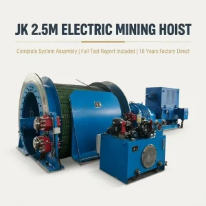 Jk 2.5m Single Drum Electric Mining Hoist Heavy Duty with Test Report for Underground Gold Mine Factory Direct