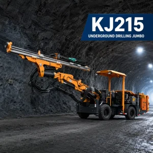 KJ215 Fully Hydraulic Top Hammer Core Drilling Rig Diesel Engine Motor Gear Bearing Eco-Friendly Mining