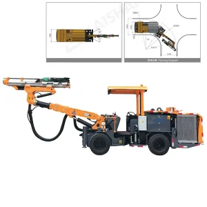 KJ314 Underground Jumbo Mining Drilling Rig for Rock Tunnel Drilling and Underground Mine Construction