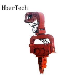 KN250 Excavator Mounted Vibro Hammer 360 Degree Rotation Hydraulic Pile Driver Pile Drilling Machine