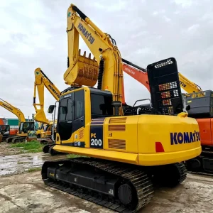 KOMATSU PC200 Durable Structure Low Failure Rate Powerful Performance Used Excavator for Construction Earthmoving