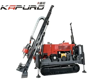 KP-1200 Anchor Hole Rotary Drilling Rig Crawler Hydraulic Diesel Powered Portable Construction Use 1200m Depth