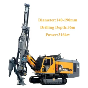 KT15i 140 190mm Drill Rig for Blast Hole DTH Drilling Equipment Surface Mining Blasting Rock Excavation Engineering