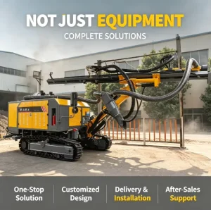 KT5C Crawler Small Integrated DTH Surface Drill Rig 25m Hole Depth Dry Dust Collector Diesel Rotary Drilling Engine Core