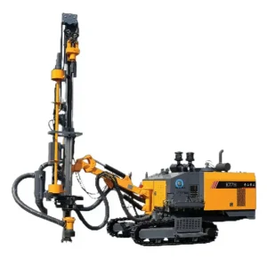 KT7H Crawler Type Integrated Drill Rig DTH Auto Rod Handling 191kW Power Engine 18 Bar Screw Compressor 24m Deep Mining