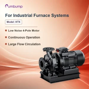 KTX Low Noise Horizontal Centrifugal Pump For Industrial Furnace Cooling Water Four Pole Motor And Continuous Circulation