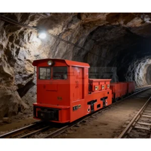 Kapuro 5T Underground Anti-explosion Mining & Tunnel Electric Battery Locomotive 90V Horsepower 10km/h Speed