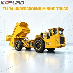 Kapuro TU 16 Articulated Underground Mining Truck 16 Ton 7.5m Low Profile Narrow Vein with Bearing and Pump