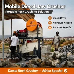 Kenya Mini Portable PE 250 X 400 Jaw Stone Crusher Conveyor Belt Mobile Small Rock Crushers