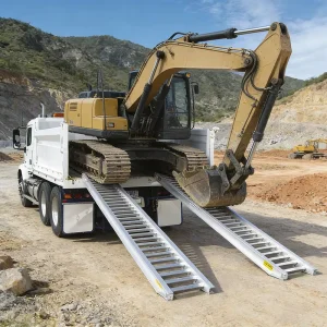 L4.2m 7t 4.2mx48cm Ramp Trailer Loading Solution Heavy Duty Ramp Private Label Service ISO 13485 Factory