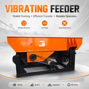 Large Capacity Hopper Vibrating Feeder for Stone Crusher Mining Vibratory Feeder Vibrator Feeding Machine for Mineral Separating