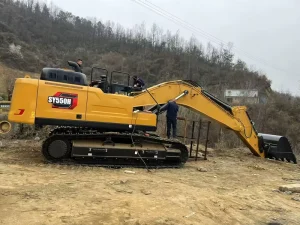 Large Hydraulic Crawler Excavator SY550H 54 Ton Large Digger with 3.2m³ Bucket Capacity for Construction