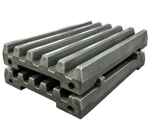 Large Mining Crusher Jaw Plate Heavy Duty Wear Part Oversized Jaw Crusher Plate OEM Custom Fabrication