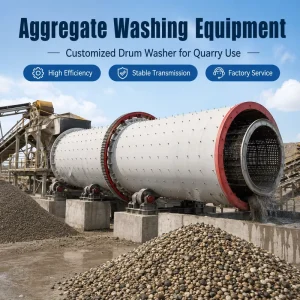 Large Scale Rotary Stone Washing Machine for Quarry Aggregate Production Line and Mining Processing