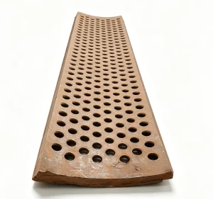 Large Size Wear Resistant Vibrating Screen Panel Custom Fabrication Heavy Mining Equipment Parts CNC Machining