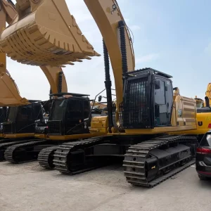 Large Used Hydraulic Digger 45Ton Used Cat345 Crawler Excavator with Engine Motor Pump PLC Core