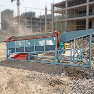 Large scale Drum Gold Washing Machines Recover Placer Gold and River Gold Blanket Further Improve Gold Selection Efficiency