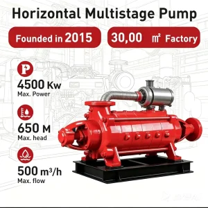 Large-scale Industrial High-pressure Diesel Horizontal Centrifugal Multi-stage Pumps for Long-distance Water Supply