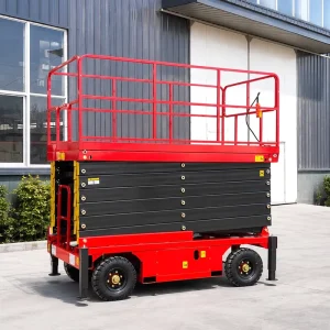 Lift Platform Small Tow Behind Aerial Work Platform Construction Cradle Lifting Platform 12m Vertical Platform Lift
