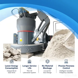 Limestone Powder Production Energy Saving Vertical Mill Limestone Grinding Mill Machine