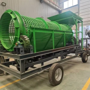 Linear Vibrating Screen Durable Drum Screening Machine Motor for Quarry Stone Ore Tailings Recycling Bulk Material Separating