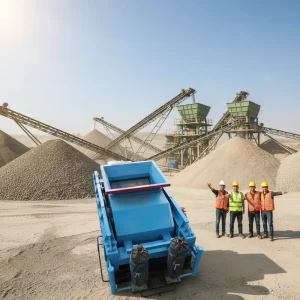 Long Service Life Double Roller Mobile Sand Making Stone Crusher AC Motor High Capacity Granite Gold Ore Silica Sand Recycle
