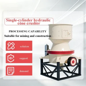 Low Flakiness Aggregate Large Capacity HST Single Cylinder Cone Crusher Complete Stone Rock Ore Building Material Crushing Plant