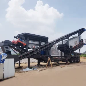 Low Fuel Consumption Gasoline Powered Crawler Jaw Crusher Mobile Stone Breaking Machine For Field No Electric Construction Site