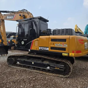 Low Hours Original China SANY SY215H Second Hand Used Excavator Price Backhoe for Sale